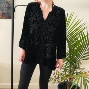 Johnny Was Velvet Blouse
